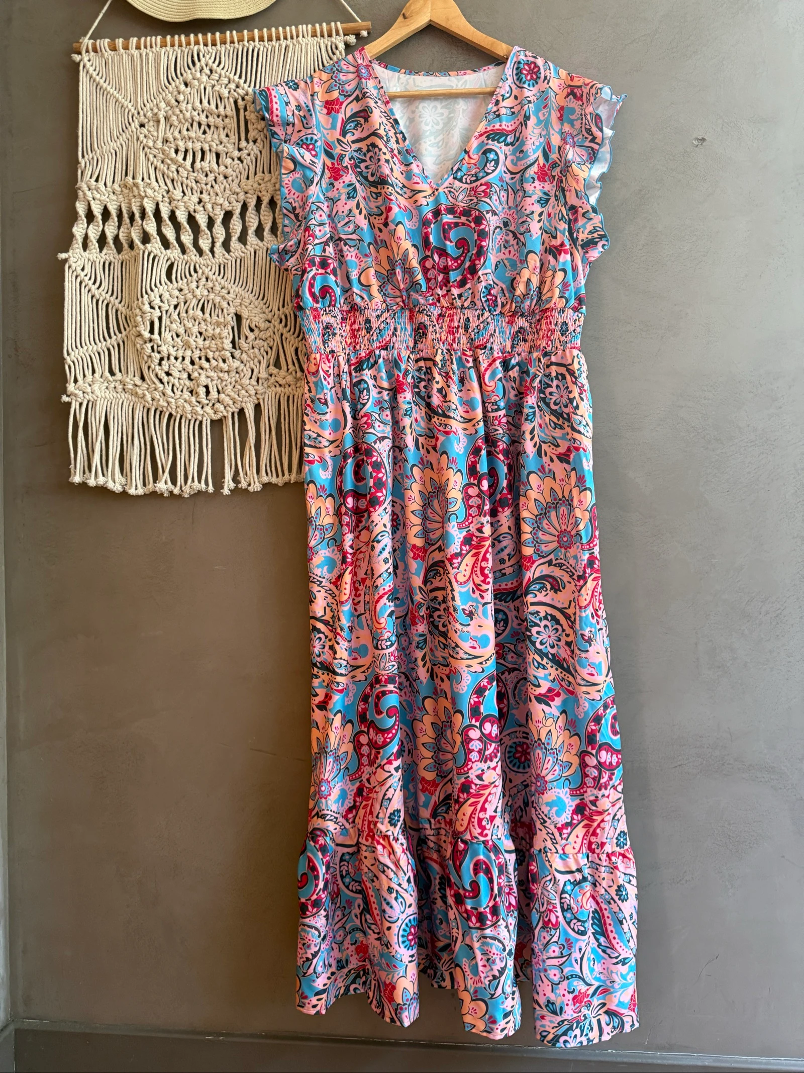Vestido talla 50 bohemio elegante bonitos colores – photo 3